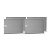 4x Filtre à graisse en métal 358x265mm Bosch 703451 / 00703451 par AllSpares