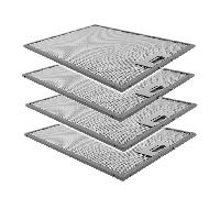 4x Filtre à graisse en métal 380x282mm compatible avec Ikea 480122102174