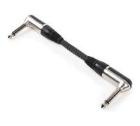 4x FrontStage câbles patch jack 6,35mm 15cm revêtement textile en angle