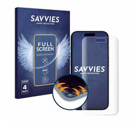 4x Full-Screen pour Apple iPhone 15 / 15 Pro Protection Ecran Film Protecteur