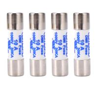 4X Fusible Multimetre Cylindre En Ceramique Blanc de 10 X 38mm 1000V 10A
