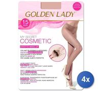 4x Golden Lady Collants Mysecret 15 melon 3 Taille M