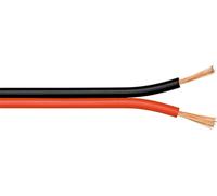 4x Goobay 67737 câble haut-parleur rouge,noir, 50 m, rouge-noir - bobine 50 m, section 2 x 2,5 mm², CCA