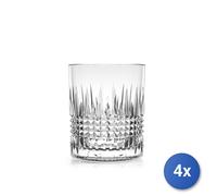 4x H&h Set 6 Lunettes Miami Fabriqué En Verre Travaillé Avec Capacité De 31 CL