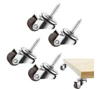 4x Heavy Duty Replacement Wheels - Universal Caster Wheels For Furniture, Office Chairs, Trollies & Workshop Carts | 80mm Set Of 4, Easy Installation, High Weight Capacity