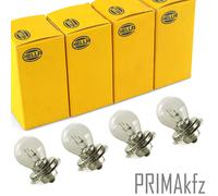 4X HELLA Ampoule De Phare À Longue Portée S3 12V 15W Douille P26S