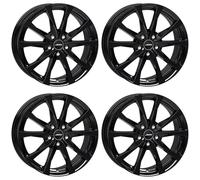 4x jantes en aluminium Autec BRIXEN 7.0x17 ET51 5x100 Schwarz