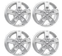 4x jantes en aluminium Autec QUANTRO 6.5x16 ET66 5x130 Brillantsilber
