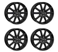 4x jantes en aluminium Autec SKANDIC 6.5x16 ET45 4x100 Schwarz matt
