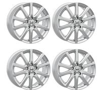 4x Jantes en aluminium AUTEC SKANDIC 6.5x16 ET45 5x114,3 Brillantsilber