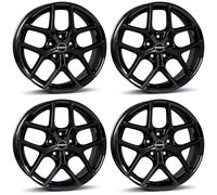 4x Jantes en aluminium Borbet Y 8x18 ET44 5x112 black glossy