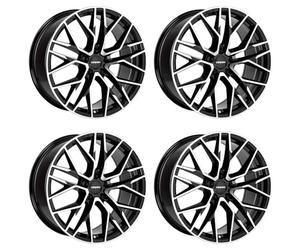 4x jantes en aluminium Carmani 20 Ludwig 8,0x18 ET30 5x112 black polish