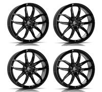 4x jantes en aluminium Rial Lucca 7.5Jx17 ET45 5x112 diamant-schwarz