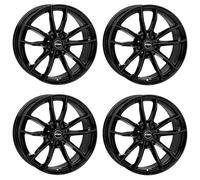 4x Jantes en aluminium Rial X12 7.5Jx17 ET51 5x112 diamant-schwarz compatible avec VOLKSWAGEN E-Golf Golf Jetta Touran
