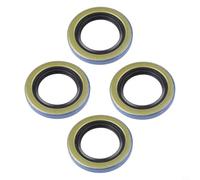 4x Joint pour spi Double Lèvre 34823 Essieu Remorque 2000lb 4x | Acier et caoutchouc, double lèvre, ressort de charge, rétention graisse optimale, essieu 2000-2200lbs