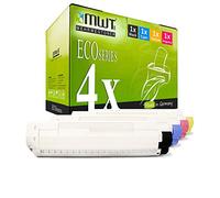 4X Kraft Office Supplies Cartouche de Toner Compatible pour Oki C 831 841 CDTN DM DN N remplace 44844505 - 44844508 Set