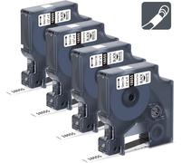 4x Label Tape 18055 S0718300 Compatible with Rhino Industry Heat Shrink Cable Labels 12mm x 1.5m for Rhino 4200 5200 5000 6000 1000 3000 Duo