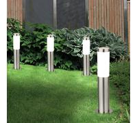 4X LED Lampes De Jardin En Acier Inoxydable Pour La Véranda