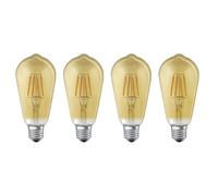 4x LED Smart+ Filament Edison ST64 6W=53W E27 Or 680lm Extra Chaud WiFi