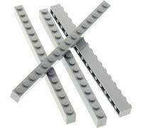 4x Lego Bau Bau Stein 1x1616x1 neu-hell grau Basic Star Wars 75159 4211366 2465