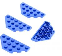 4x Lego Cale plaque de construction 3x6 bleu aile trapèze Star Wars 75095 10131 43127 2419