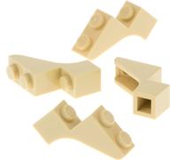 4x Lego pierre d'arc 1x3x2 beige pont château porte Star Wars set 75330 88292