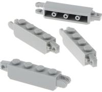 4x Lego pierre de charnière 9 dents 1x4x1 nouveau-gris clair pierre d'articulation verticale 30387