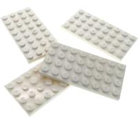 4x Lego plaque de construction 4x8 blanc plaque de base Star Wars 75098 31039 303501 3035