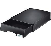 4x Leitz 5210-00-95 Plus avec tiroir A4 paysage Polystyrène noir