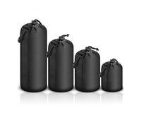 4X Lens Pouch Set Lens Case Bag for Canon Nikon Sony Panasonic Pentax Olympus Fuji Leica Sigma Camera Lens