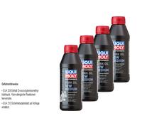 4x LIQUI MOLY 500ml Moto Huile de Fourche 10W Médium Fourche huile moteur