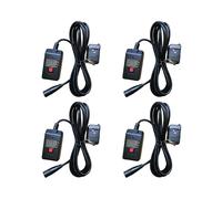 4X Machine à Fumée et à Brouillard avec Télécommande Filaire et Récepteur pour Brumisateur à Effets de Scène 400 W 900 W 1500 W
