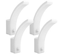 4x Maclean détecteur de mouvement Lampe LED PIR détecteur de mouvement blanc 20W IP65 2000lm blanc neutre (4000K) MCE512 W