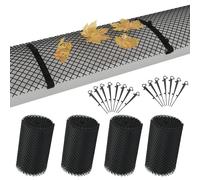 4x Maille de Gouttière avec Clips PEHD 1,08 ? Couverture de Garde Toit vidaXL
