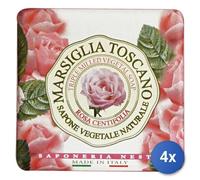 4X Marseille Toscan Savon 200 Grammes Rose