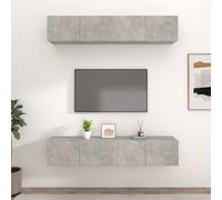 4x Meubles TV Muraux Chêne Sonoma 100x30x30cm Centres de Divertissement vidaXL