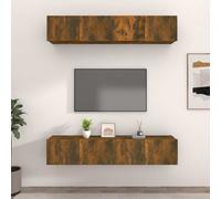 4x Meubles TV Muraux Chêne Sonoma 100x30x30cm Centres de Divertissement vidaXL