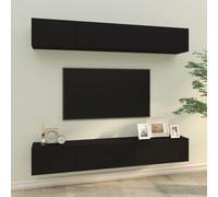 4x Meubles TV Muraux Chêne Sonoma 100x30x30cm Centres de Divertissement vidaXL