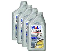4X Motorl Mobil Super 3000 X1 Formula Fe 5w-30 1l Hochwertiges Hochleistungs Motoren Ã-l VerschleiÃŸschutz Kraftstoff Sparend Benzin Und Diesel Motor High Performance Oil