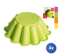 4X Moules À Pudding En Silicone Couleur 21 Cm Maison