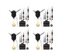 4X Mouvement D'Horloge à Pendule à Quartz Carillon à MéCanisme de MéLodie Westminster Jeu D'Horloge avec 3 Paires D'Aiguilles