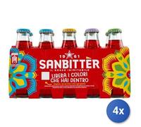 4X Multipack Sanbitter Rouge Ml 100 X10 San Pellegrino