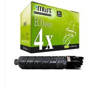 4X MWT Printer Cartouches Compatible pour Ricoh MP C300hw C401sr C300sr C400sr C401zsp C401spf C300ht C401srsp C401zsrsp remplace 841299 841550 Noir