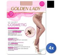 4X Mysecret Collants Cosmétiques 15 Den 60I Noir Tg.Iii