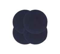4x Napperons Set de Table Napperons de Restaurant Napperons de Maison Napperons de Table de Salle à Manger Bleu Marine Plain 38 cm Rond Coton