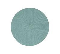 4x Napperons Set de Table Napperons de Restaurant Napperons de Maison Napperons de Table de Salle à Manger Vert Plain 38 cm Rond Coton