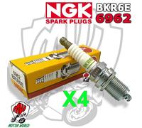 4X NGK BKR6E-11 2756 Bougie D'Allumage Kalos 1,4 05- Jazz II 02-08 Sportage 2,0