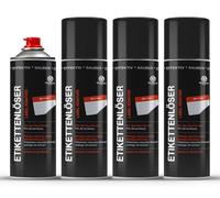 4x OCTOPUS Dissolvant d'étiquettes, dissolvant d'adhésifs, dissolvant de colle, spray dissolvant d'étiquettes avec le pouvoir de l'huile d'orange, 200 ml