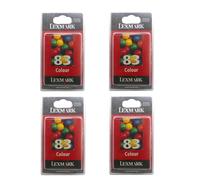 4x Original Lexmark Encre Cartouche 83 pour X5100 X5130 X5150 X5190 6100 Z55 65
