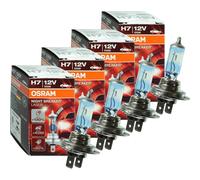 4X OSRAM NIGHT BREAKER LASER +130% Ampoule H7 55W 12V PX26D 64210NBL